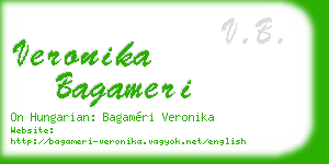 veronika bagameri business card